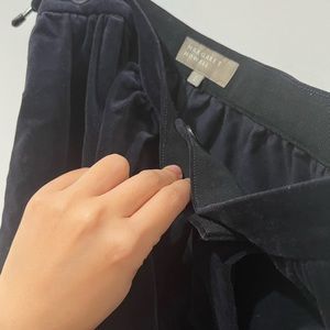 Margaret Howell dark grey velvet A line midi skirt Size II